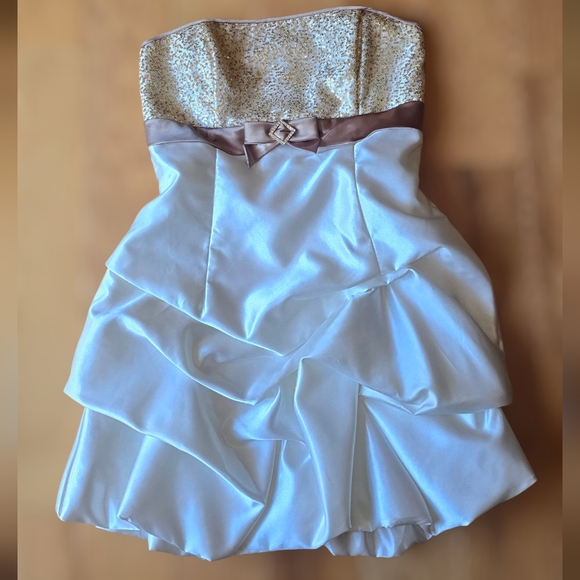 GUNNE SAX 13 Large Jessica McClintock Bubble Dress Prom Party Cocktail Mini Y2k - Picture 1 of 15
